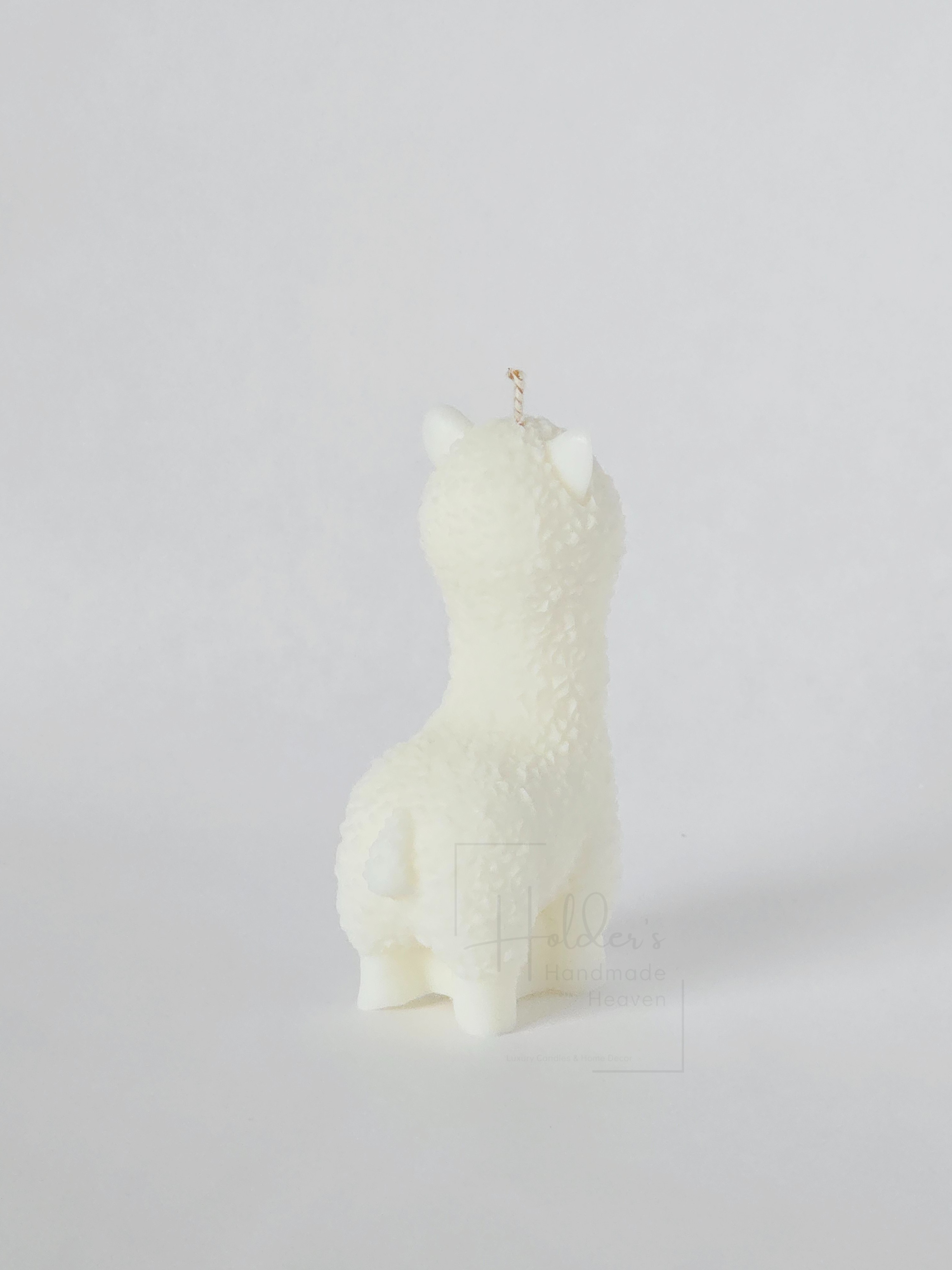 Alpaka Kerze einfarbig