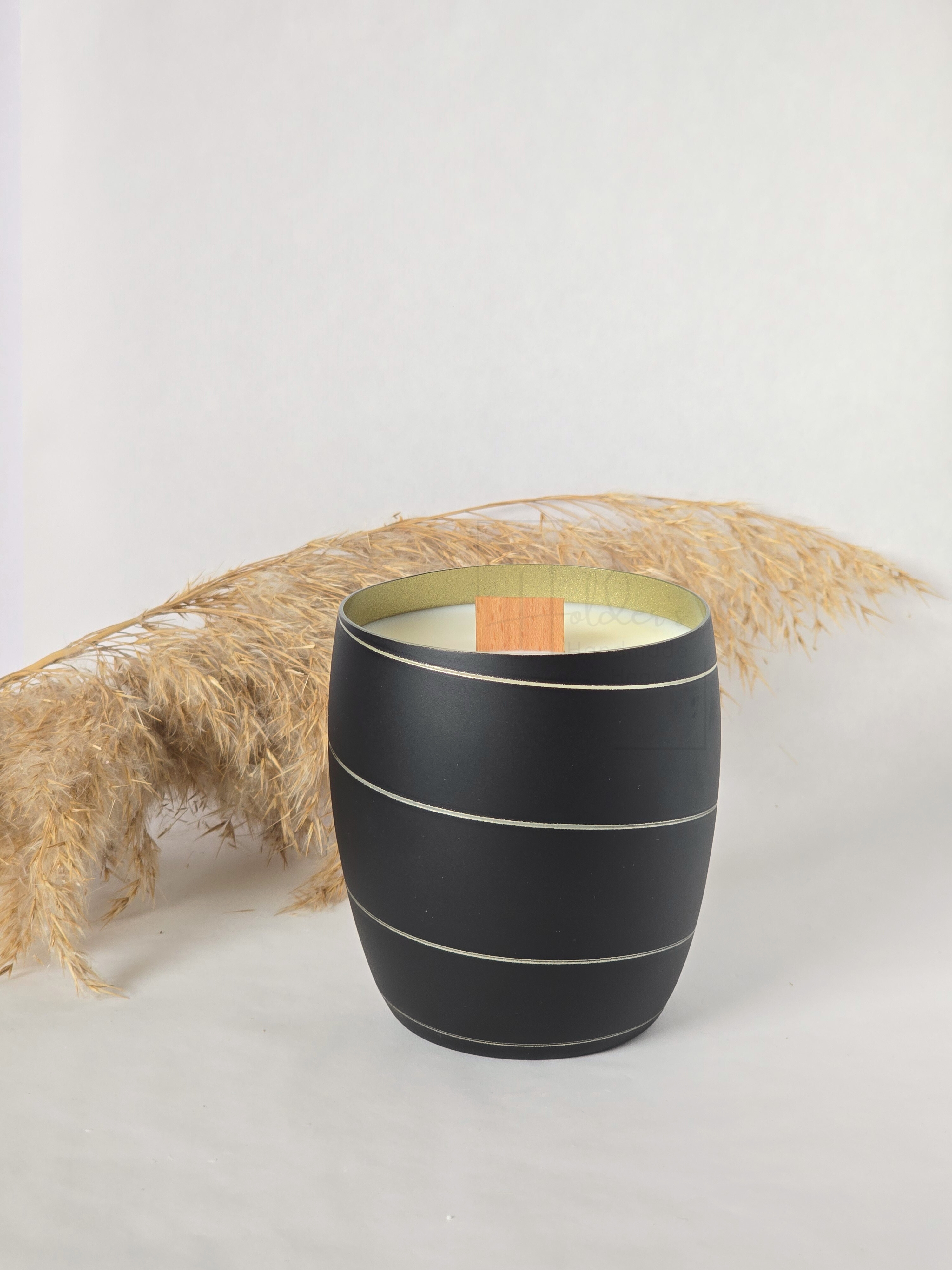 Design Duftkerze (mit Holzdocht)