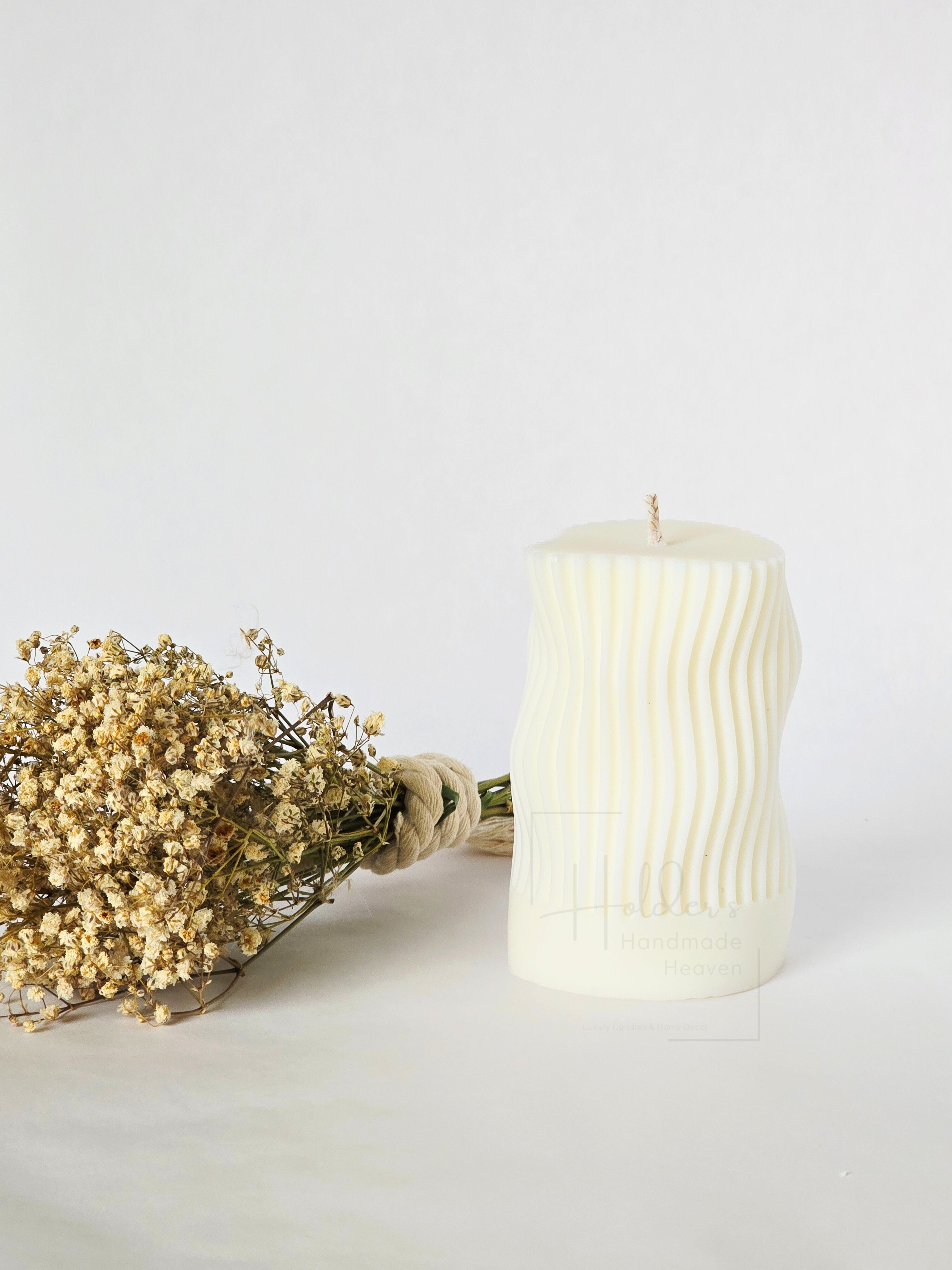 Wellenförmige Stumpenkerze